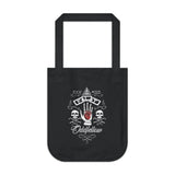 Oddfellows IOOF #225 - Organic Heavy Black Eco-Canvas Tote Bag - Friendship, Love, Truth