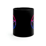 Bisexual Witchcraft - Pride Flag Pentagram - 11oz Black Mug