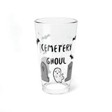 Cemetery Ghoul Pint Glass, 16oz
