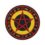 Planetary Pentagram 60" Round Rug - Ritual Circle - Occult Symbols - The Love Witch