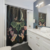 Enchanted Luna Moon Moth Shower Curtain