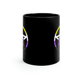 NB Witchcraft - Pride Flag Pentagram - 11oz Black Mug