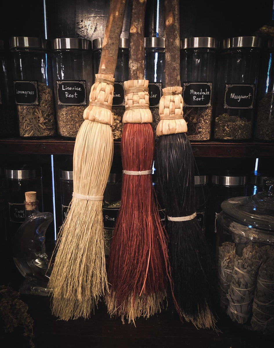 Rainbow handmade broom, kitchen, sweeping, besom, shaker, fireplace, dyed broomcorn, witch, hearth, bamboo, fire cured, hotsell broomstick