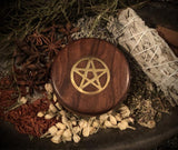 Wooden Pentagram Herb Grinder