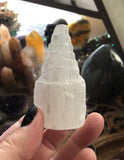 Small Selenite Tiered Standing Tower