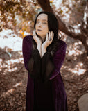 Mystic Madame Kimono - Embroidered Velvet Robe