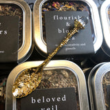 Witch’s Mini Herb / Tea Spoon with Crystal Detail