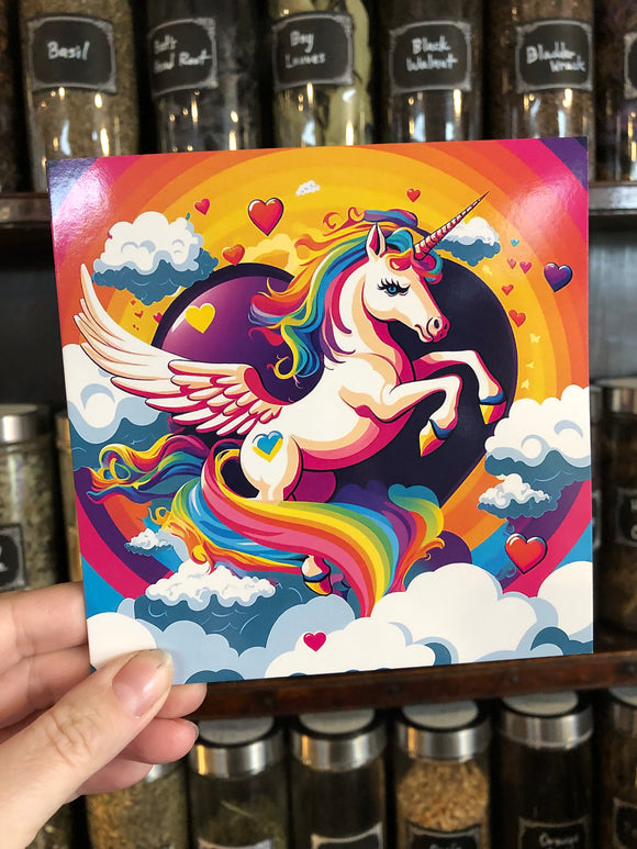 Have a Magical Birthday - Rainbow Unicorn - Birthday Greeting Card