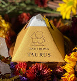 Zodiac Bath Bomb - All Natural, Essential Oils, Crystal Infused