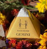 Zodiac Bath Bomb - All Natural, Essential Oils, Crystal Infused