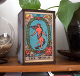 Major Arcana Tarot Card Altar Box - Tarot Deck Box - Birch Wood & Sliding Lid