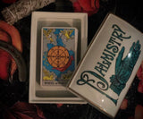 Palmistry Ceramic Box - Porcelain - Tarot - Altar - Jewelry Dish