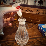 Vintage Style Glass Perfume Bottle with Applicator Top