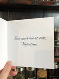 Eat Your Heart Out - Spooky Valentine / Valloween - Holiday Greeting Card