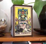 Major Arcana Tarot Card Altar Box - Tarot Deck Box - Birch Wood & Sliding Lid