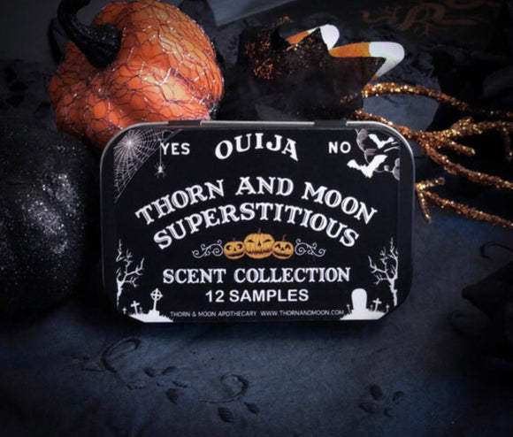 Fragrance Oil Sample Tin - Thorn & Moon Superstitious Scents Collection  ~  12 Perfume Oils