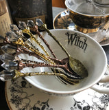 Witch’s Mini Herb / Tea Spoon with Crystal Detail