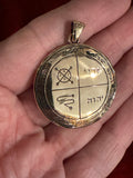 Pentacles of Solomon Pendant - From the Grimoire Key of Solomon - Talisman