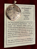 Pentacles of Solomon Pendant - From the Grimoire Key of Solomon - Talisman