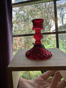 BELLA PILLAR HOLDER - RED -TWILIGHT COLLECTION