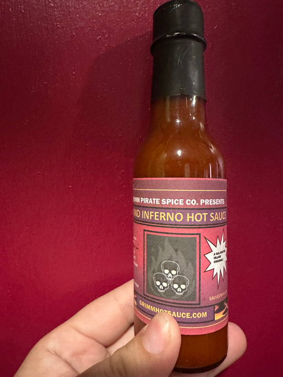 Island Inferno 50z Bottle Of Hot Sauce