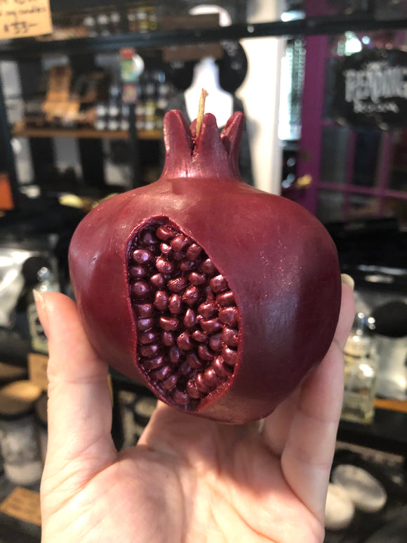 Persephone’s Pomegranate Candle - Beeswax - Figure Candle