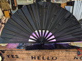 Large Black Hand Fan