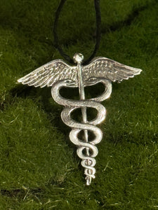 Caduceus - 100% Pewter Necklace