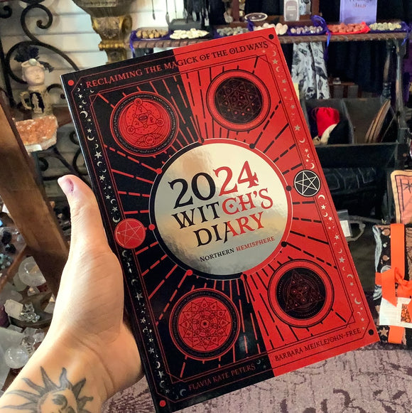 2024 Witch’s Diary Northern Hemisphere by Flavia Kate Peters and Barbara Melklejohn-Free