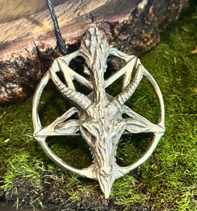 Pentacle of The Goat - Baphomet - 100% Pewter Necklace