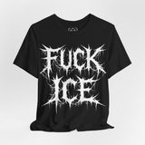 ‘FUCK ICE' Black Unisex Cotton T-Shirt