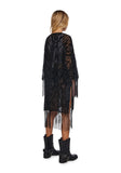 Flocked Kimono