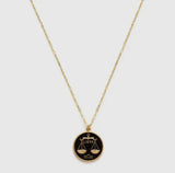 14k Gold Plated and Enamel Zodiac Necklaces