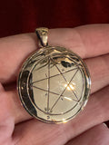 Pentacles of Solomon Pendant - From the Grimoire Key of Solomon - Talisman