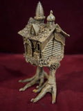 Baba Yaga Hut Statue - Brown Finish