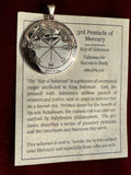 Pentacles of Solomon Pendant - From the Grimoire Key of Solomon - Talisman