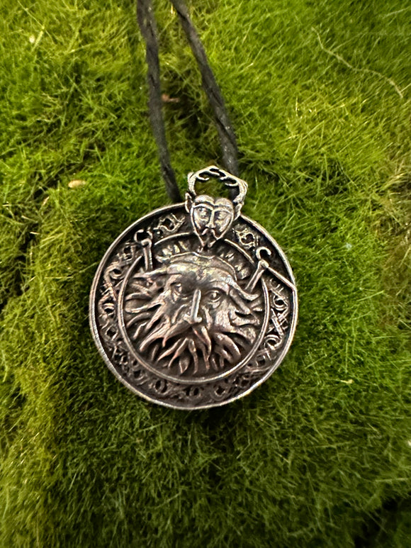 The Green Man - 100% Pewter Necklace