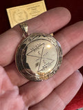 Pentacles of Solomon Pendant - From the Grimoire Key of Solomon - Talisman