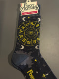 Astrology Wheel - Spooky Witchy Patterned Socks - Footclothes