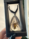 Resin Bug Necklace - Spider / Beetle / Scorpion