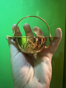 3” Brass Pentagram Cauldron