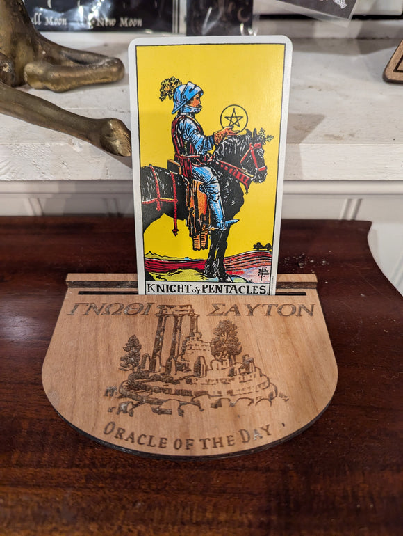 Oracle Of The Day Wooden Holder