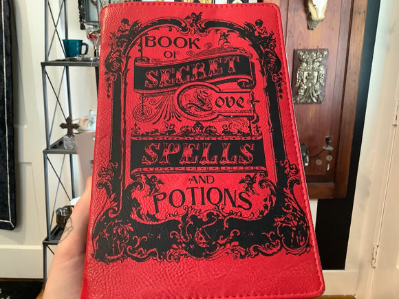 Book of Spells Purse- Red