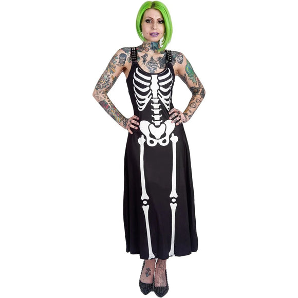 Too Fast - SKELETON MAGICK MAXI DRESS