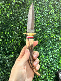 Stag Horn Damascus Steel Athame - Ceremonial Dagger