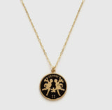 14k Gold Plated and Enamel Zodiac Necklaces