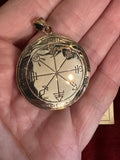 Pentacles of Solomon Pendant - From the Grimoire Key of Solomon - Talisman