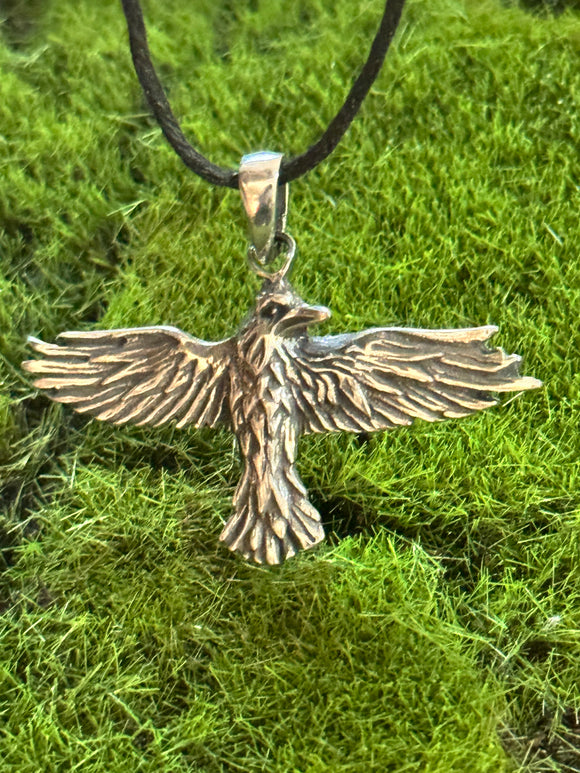 Celtic Raven - 100% Pewter Necklace