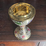Brass Floral Chalice Burner