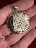 Pentacles of Solomon Pendant - From the Grimoire Key of Solomon - Talisman